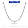 Orstarry S925 Silver Necklace Tennis Chain Necklace 2mm & 3mm Cubic Zirconia for Women Exquisite Jewelry Birthday Gift