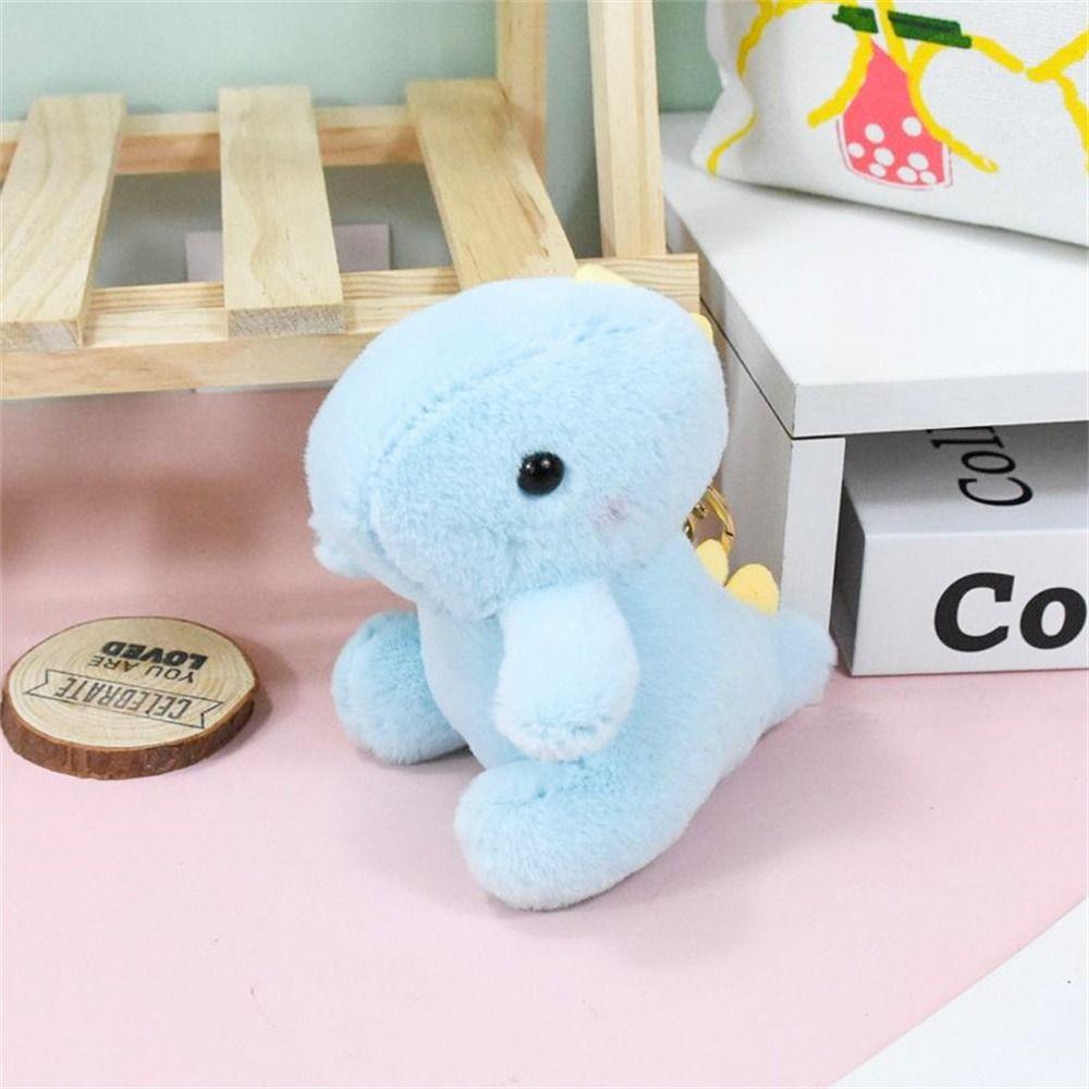 Plush Toy Dinosaur Keychain Stuffed Animal Dinosaur Pendant Plush Dinosaur Doll  Christmas Gifts