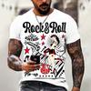 Nuova T-shirt Estiva da Uomo Moda Hip Hop Stampa Bandiera con Lettere 3D Scollo a O Manica Corta T-shirt Casual T-shirt Larga Abbigliamento Uomo S-5xl
