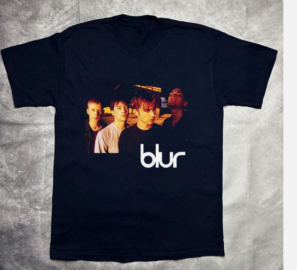 Tricou unisex din bumbac negru Blur band Cadou Pentru Fan Toate mărimile Tricou unisex
