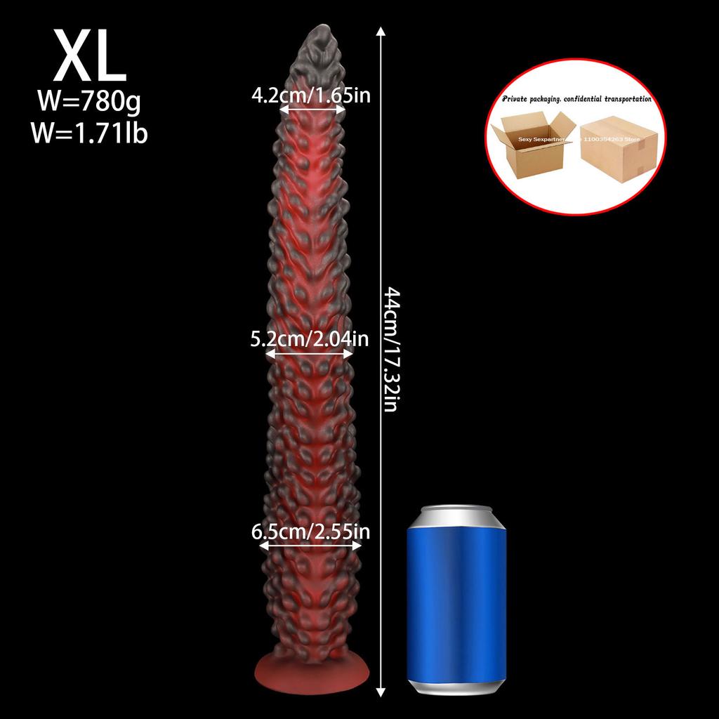 New Alien Tentacle Anal Plug Long Thick Dildo Spiral Silicone Large Butt Plug Suction Cup Anal Toy G Spot Clitoris Stimulator Dilator Adult Toy Unisex