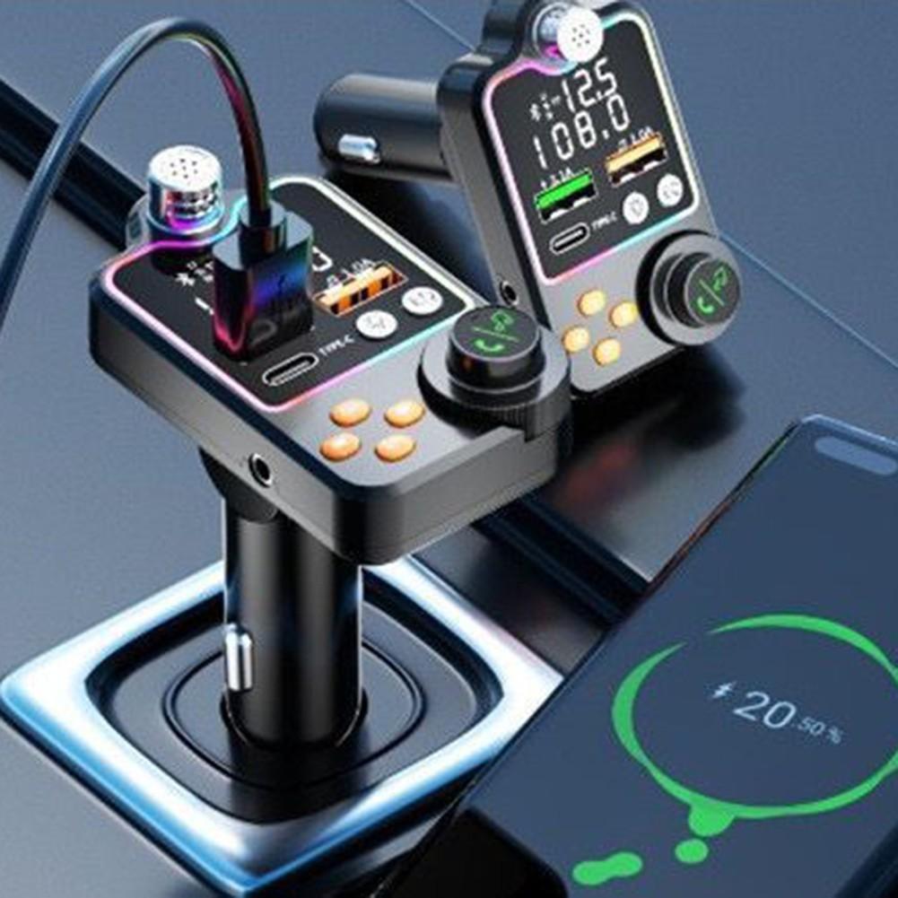 

Автомобильный модулятор-передатчик с двойным USB-портом, FM-передатчик