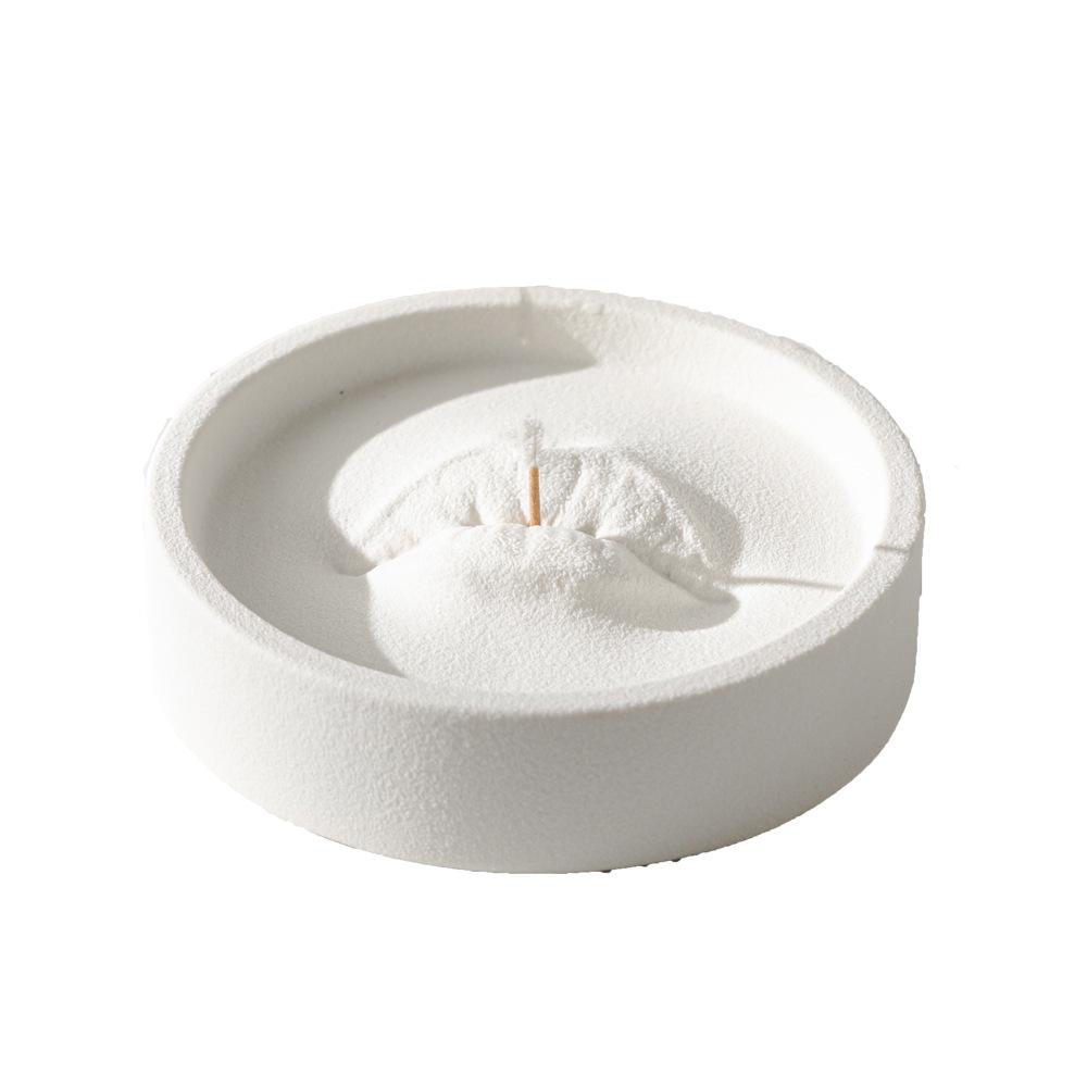 Ceramic Sandalwood Incense Plate for Home Fragrance and Decoration