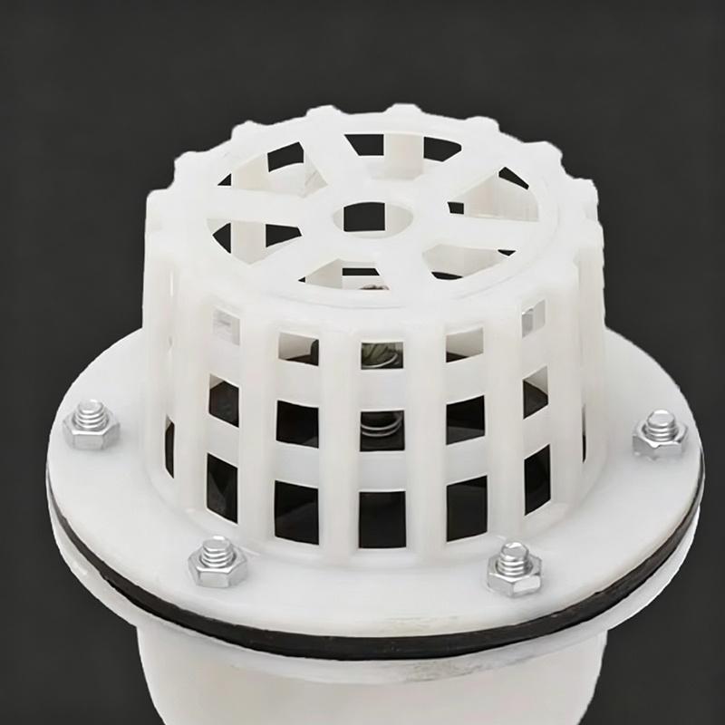 Foot Valve Or Check Valve 2-Inches 50Mm /3-Inches 75Mm Arge Bore Foot Valve Plastic Self-Priming Pump Bottom Valve Filter