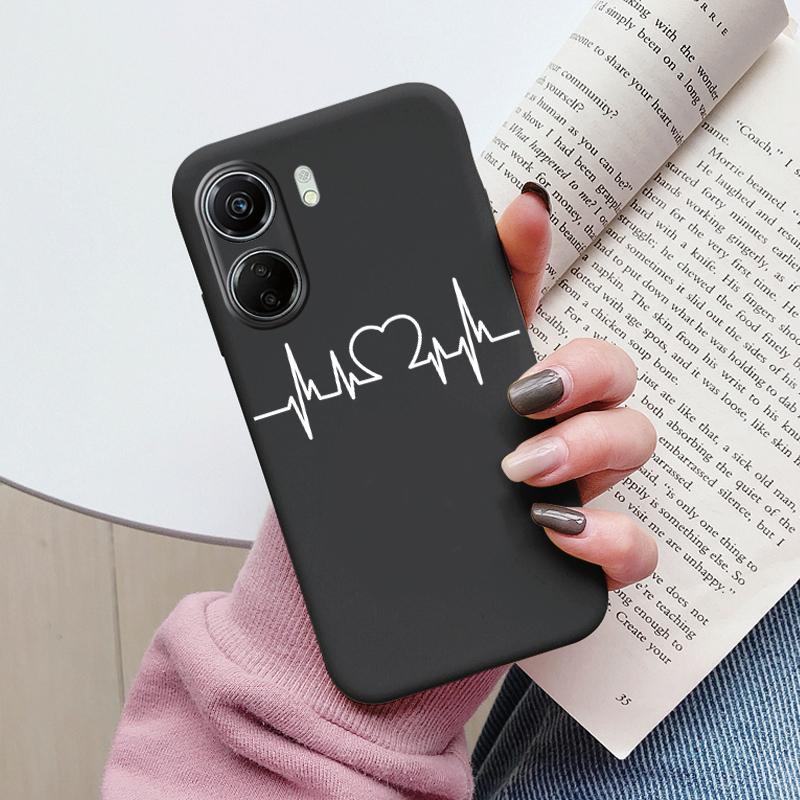 For Poco C65 Phone Case Silicone Soft TPU Protective Soft Cat Coque Para Fundas For Xiaomi Poco C65 Capa Little Dinosaur Shell