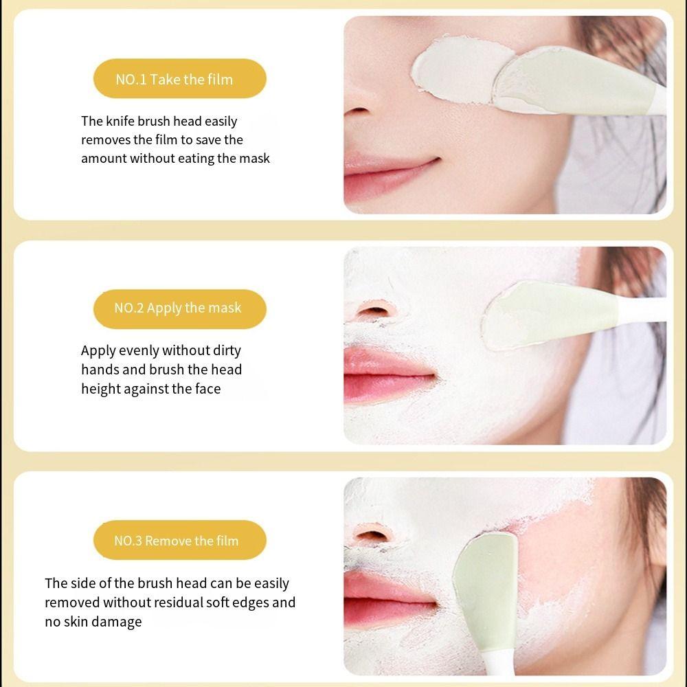 Skin Friendly Silicone Mask Brush Double-headed Massage Cleaning Brushes  Skin Clean Care Tools
