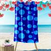 Blue Polka Dot Pattern Towel Beach Towel Quick-drying for Travel Outdoor Sports Jogging Beach and Swimming