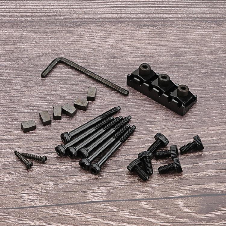 Electric Guitar String Locking Nut  Guitar Lock Nut with Screws and Wrench Electric Guitar Lock Nut Guitar Accessories