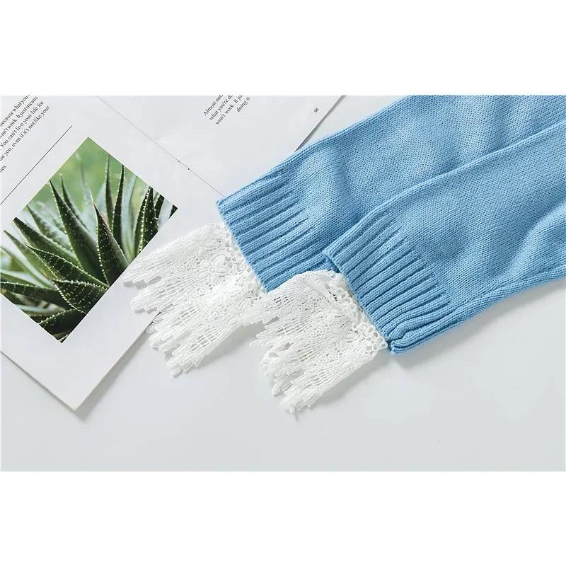 Retro Odpinane Rękawy Fałszywe Mankiety Odpinana Koszula Wielowarstwowe Falbanki Jednolity Kolor Fałszywe Mankiety Opaska na Nadgarstek Dekoracyjny Akcesorium