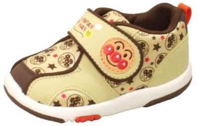 Anpanman Baby Sneakers B08 (Size 14.5, Brown)