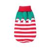 Pet Dog Christmas Knit Sweater Red White Striped Turtleneck Pullover Clothes For Small Dogs Cats Autumn Winter Indoor Daily Wear Outfit