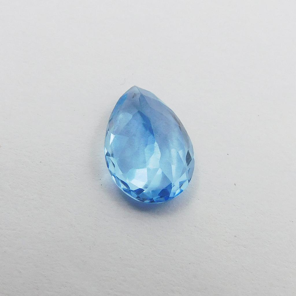 NATURAL Pear Shape 6.10 Carat Ceylon Blue Sapphire Loose Gemstone CERTIFIED P-1137-S