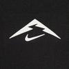 Nike Dri-FIT Trail Solar Chase ADV Logo Running Comfortable Versatile Short Sleeve Breathable T-Shirt Men Tops Black Summit-White HJ3581-010