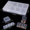 Transparent DIY Jewelry Storage Box - Detachable and Stackable Organizers for Tools and Earrings