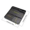 Soft Plastic Repair Storage Tray with 10 Dedicated Slots Compartments and Magnetic Surfaces for Model Assembly