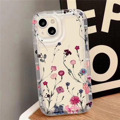 Husă pentru telefon cu flori pentru iPhone 13 Husă pentru iPhone 11 15 12 14 Pro Max XS XR X 7 8 Plus SE 2020 Huse estetice florale drăguțe