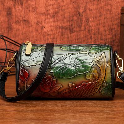 Ručně malovaná Tištěná Lehká Crossbody - Prémiové Texturované Dámské Ležérní Tašky pro Dojíždění Multifunkční Umělecké Kabelky