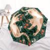 1pc Floral Cats Automatic Open/Close Umbrella, Portable Folding Umbrella for Travel, Themed Events, It is suitable as a gift for various festivals, Ou