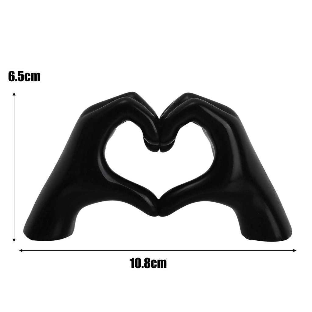 Heart Hand Sculpture Love Statue Romantic Home Decor Mini Hand Gesture Ornament For Couple Anniversary Couple Gift Birthday Gift