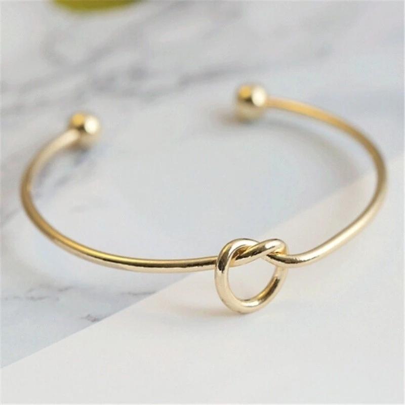 2026 Love Knot Simple Knot Ladies Gold Bracelet and Bracel Bracelets for Women Charms for Bangles