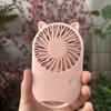 Rechargeable USB Handheld Mini Fan with Cat Ears – Customizable Gift