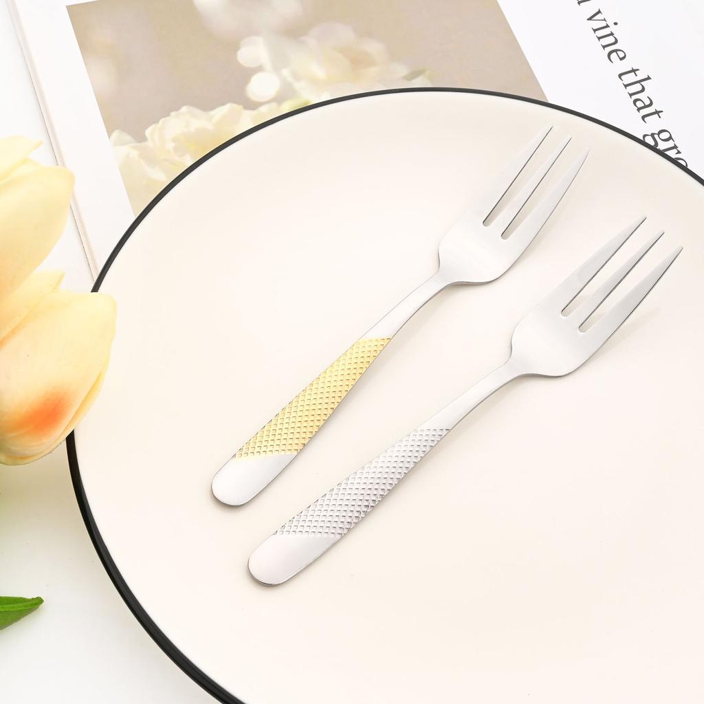 1/2/4/6Set Cutlery Stainless Steel Kitchen Black Gold Dinnerware Luxury Silverware Set Knife Cake Fork Spoon Flatware Set