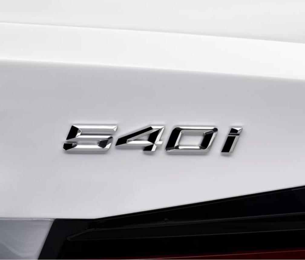 Car 3D ABS Trunk Letters Logo Badge Emblem Decal Sticker For BMW 5 series 520i 525i 528i 530i 535i 540i E39 E60 E61 F10 F11 G30