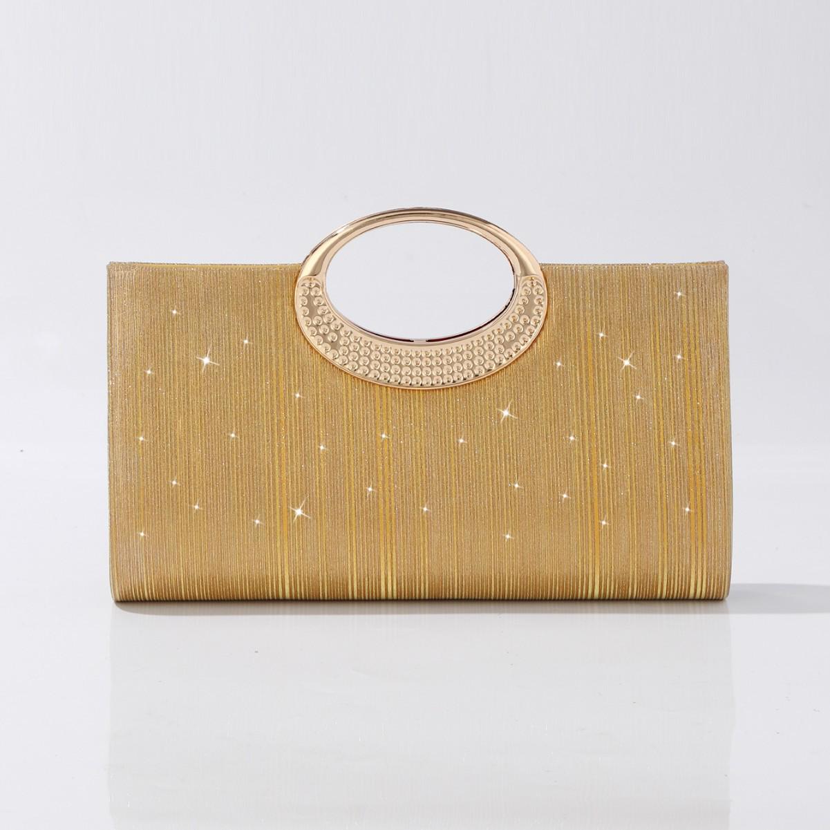Элегантный плиссированный вечерний клатч: Блестящая вечерняя сумочка для банкетов