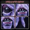 Scary purple alien latex mask