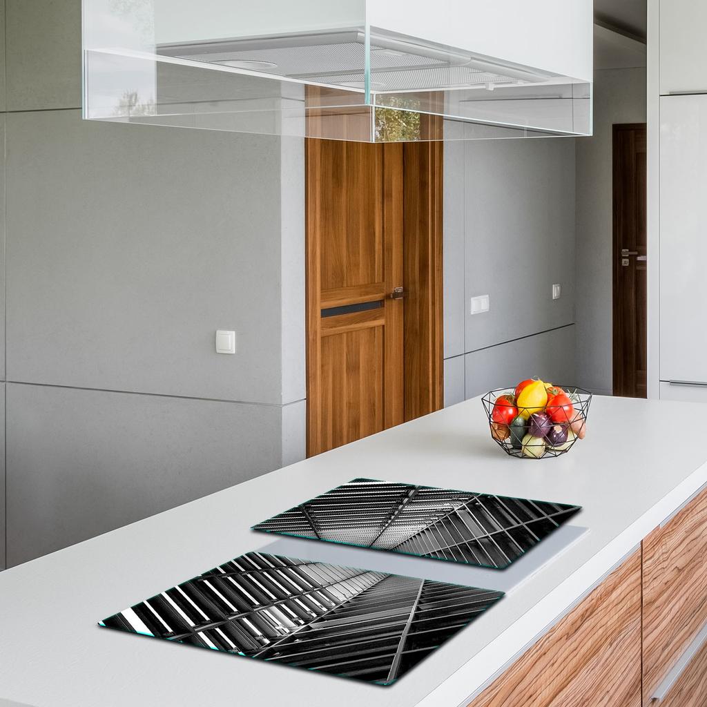 2x GLASS PROTECTIVE PLATE FOR STOVE 40x52 FASHIONABLE