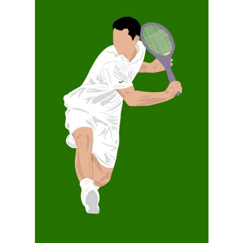 

Minimalist Tennis US French Open Sport Poster Print Canvas Painting Nordic Modern Wall Art for Living Room Home Decor Cuadros 21cm×30cm NoFrame