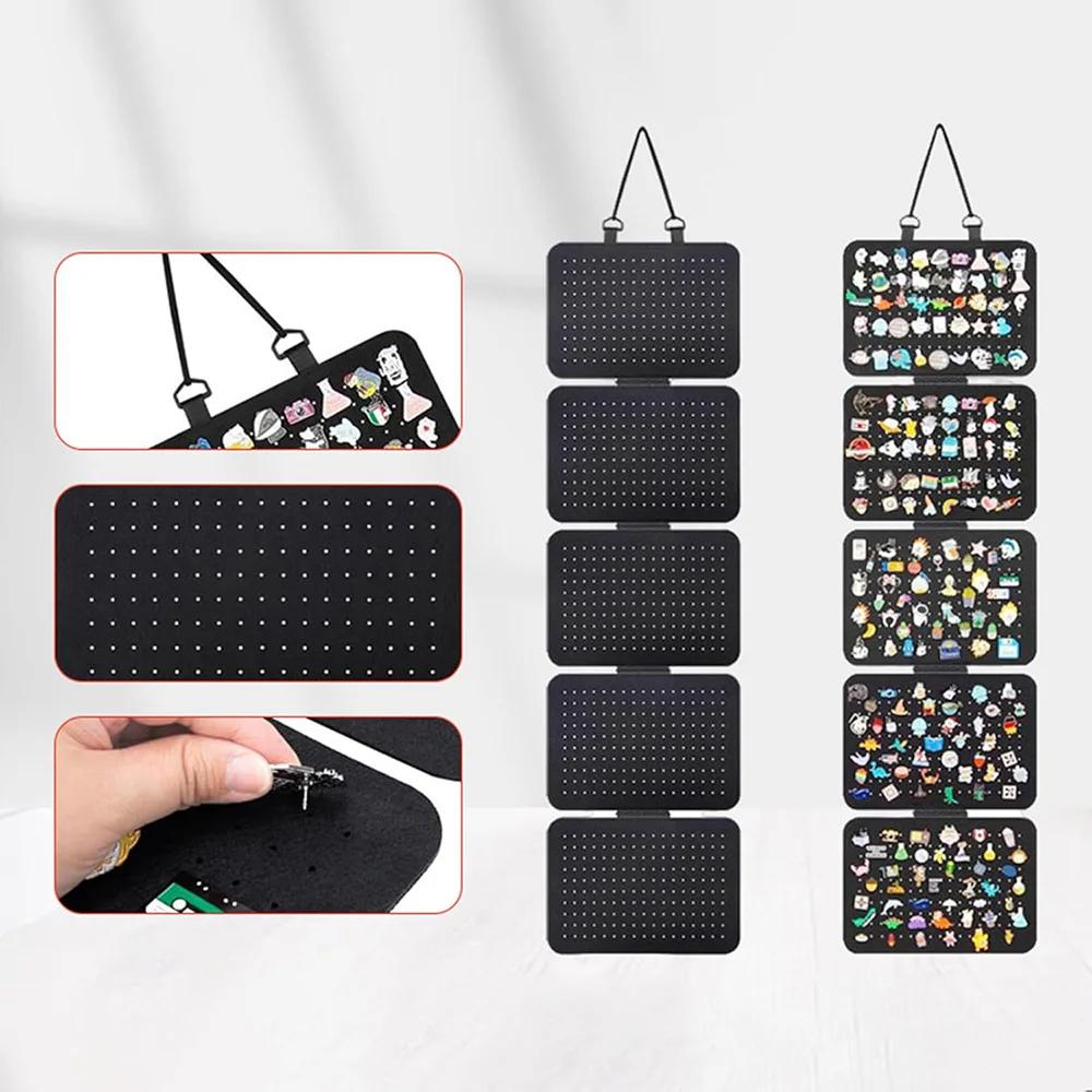 Hängende Emaille Anstecknadel Display Paneele Filz Abzeichen Button Brosche Aufbewahrungshalter Schmuck Halskette Präsentationsständer Ohrring Organizer