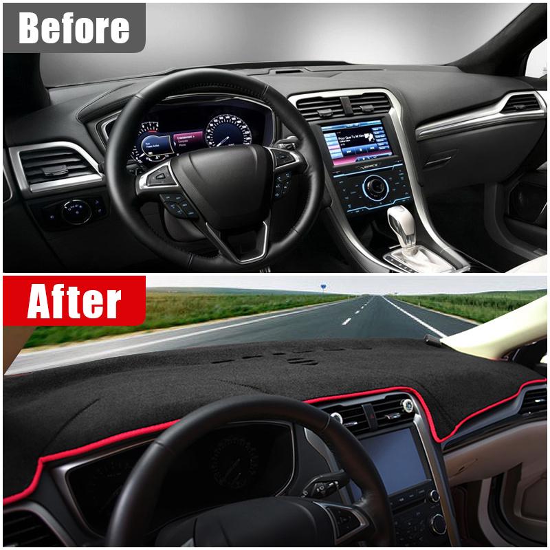 For Ford Mondeo 5 MK5 Fusion 2013 2014 2015 2016 2017 2018  Car Dashboard Non-Slip Cover Sun Shade Pads Anti-Glare Carpet