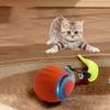 Cat Interactive Ball Toy Electric Cat Ball Toys Automatic Rolling Ball Faux Tail Rechargeable Smart Pet Interactive Toy Dog Cat Training Imitate Mouse