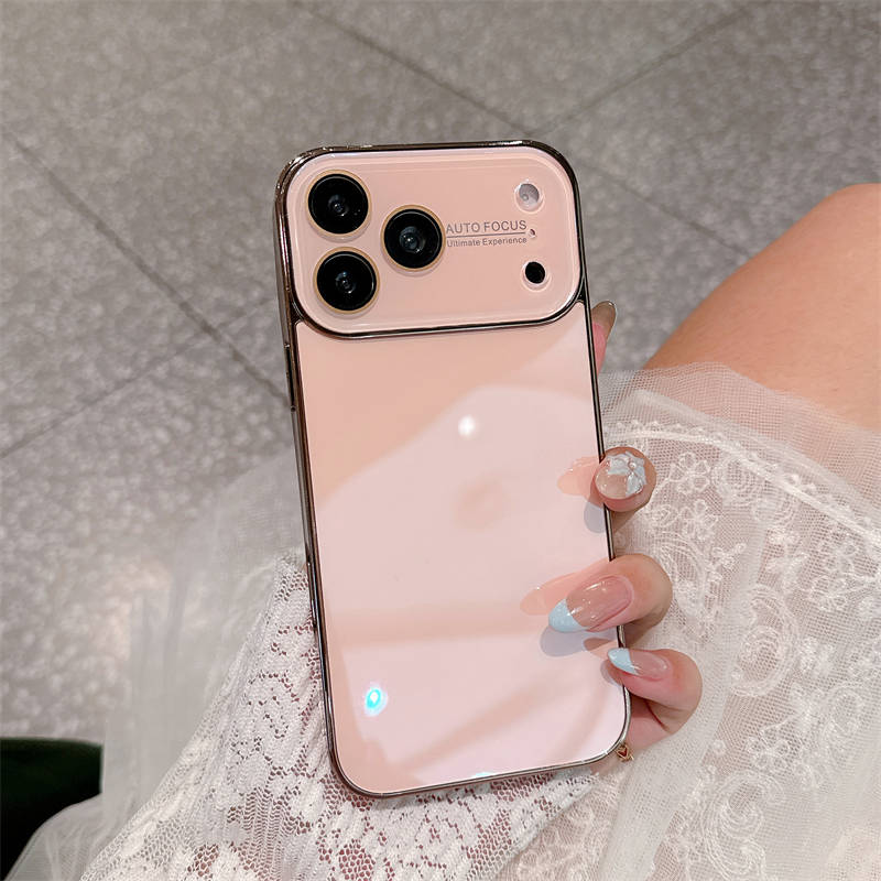 Flüssige Große Fenster Magnetische Anziehung Gehärtetes Glas Handyhülle Für iPhone 17 16 15 14 Pro Max Stoßfeste Schutzhülle PC Abdeckung