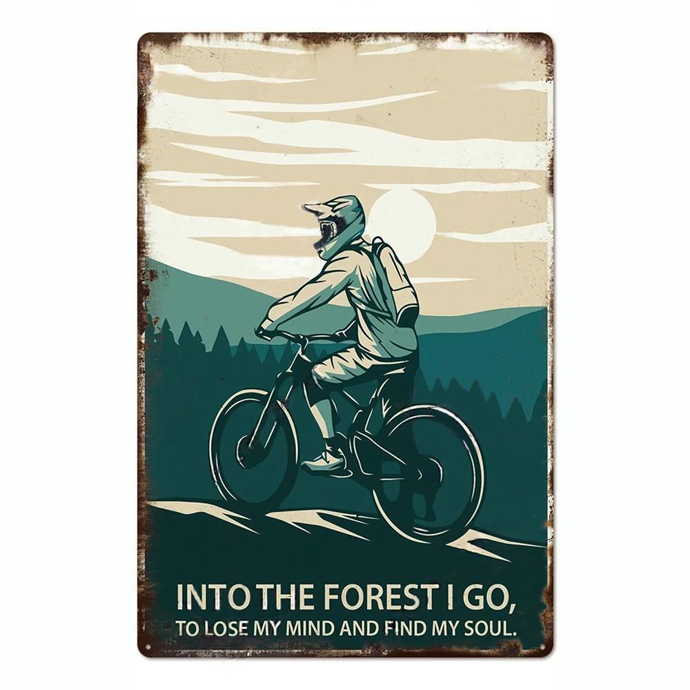 Camping Metal Posters Tin Sign Decor Vintage Plaque Metal Plate Retro Posters Wall Art Decor for Trip