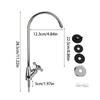 304 Stainless Steel Kitchen 1/4 Inch  Water Filter Faucet Chrome Plated Connect Reverse Osmosis Faucet For Drinking Water Purifier