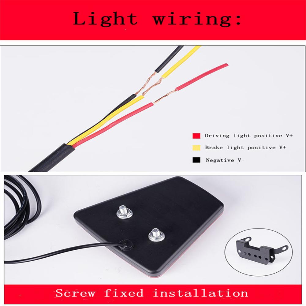 V-Shaped Red Car Marker Light