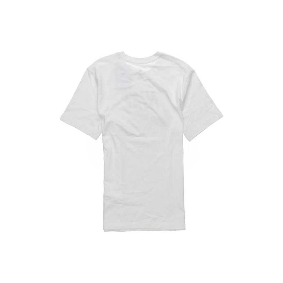 Nike Kontrastní potisk loga písmen Tričko s kulatým výstřihem Pánské topy Bílé BV0627-100