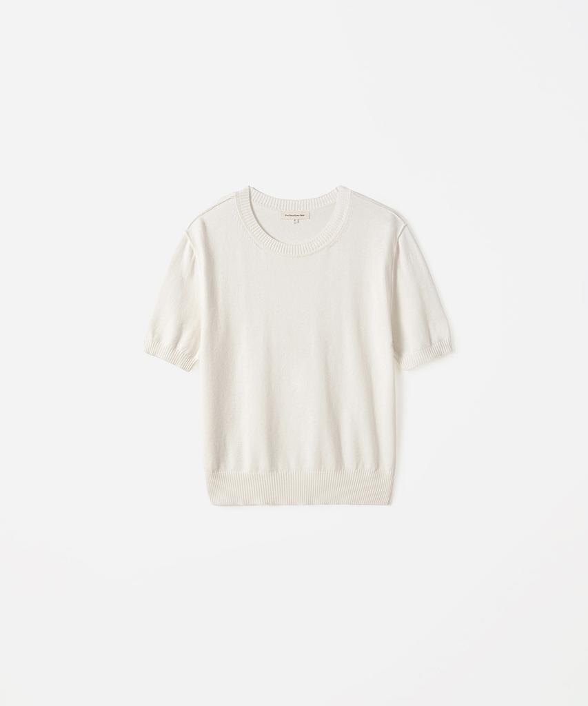 Poyueoaijeuonli Bay Layered Half Knit Set (Ivory)
