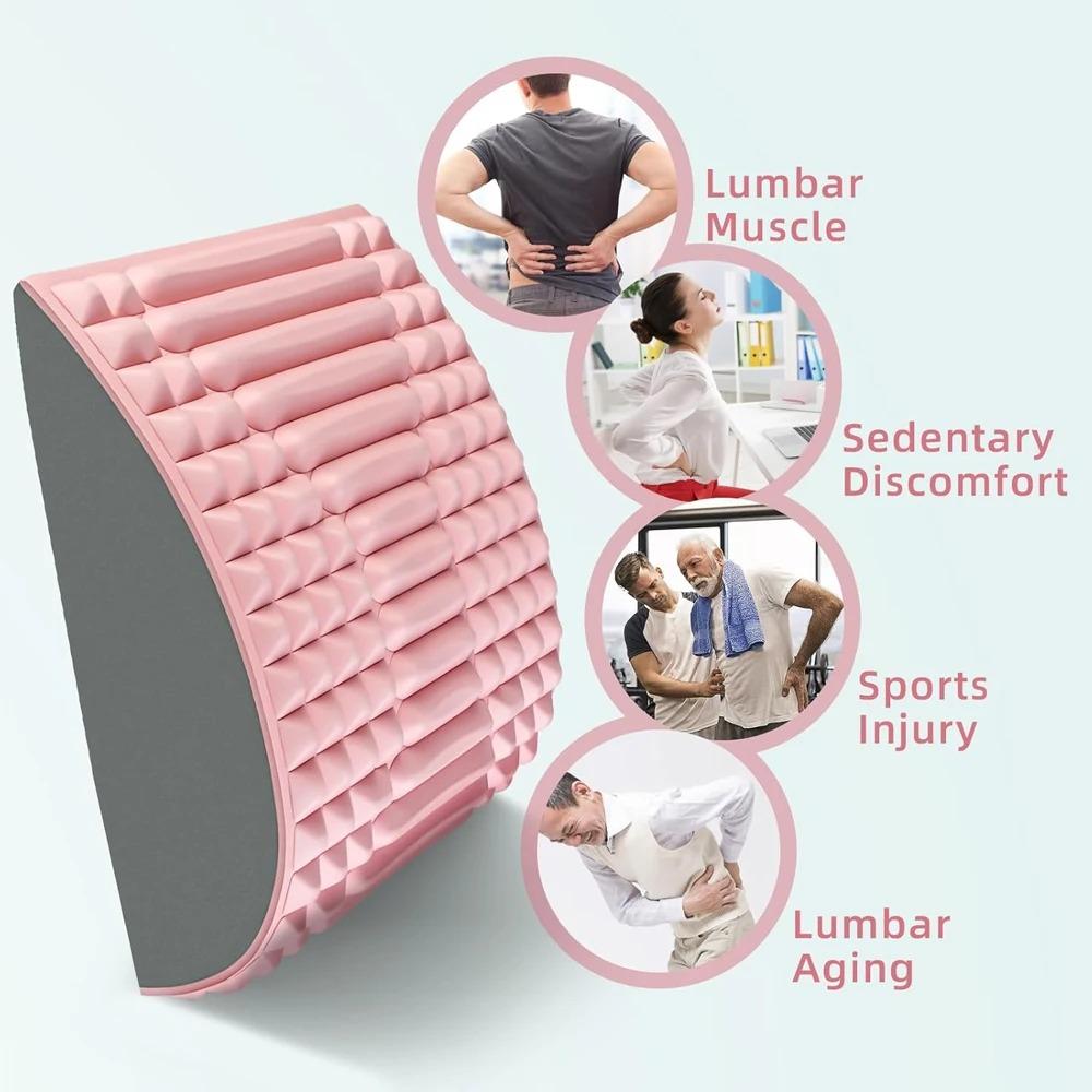 Korsryggmassasje Smertebehandling Båre Ryggbårepute Kronisk korsryggstøtte Herniated Disc Posture Corrector Pute