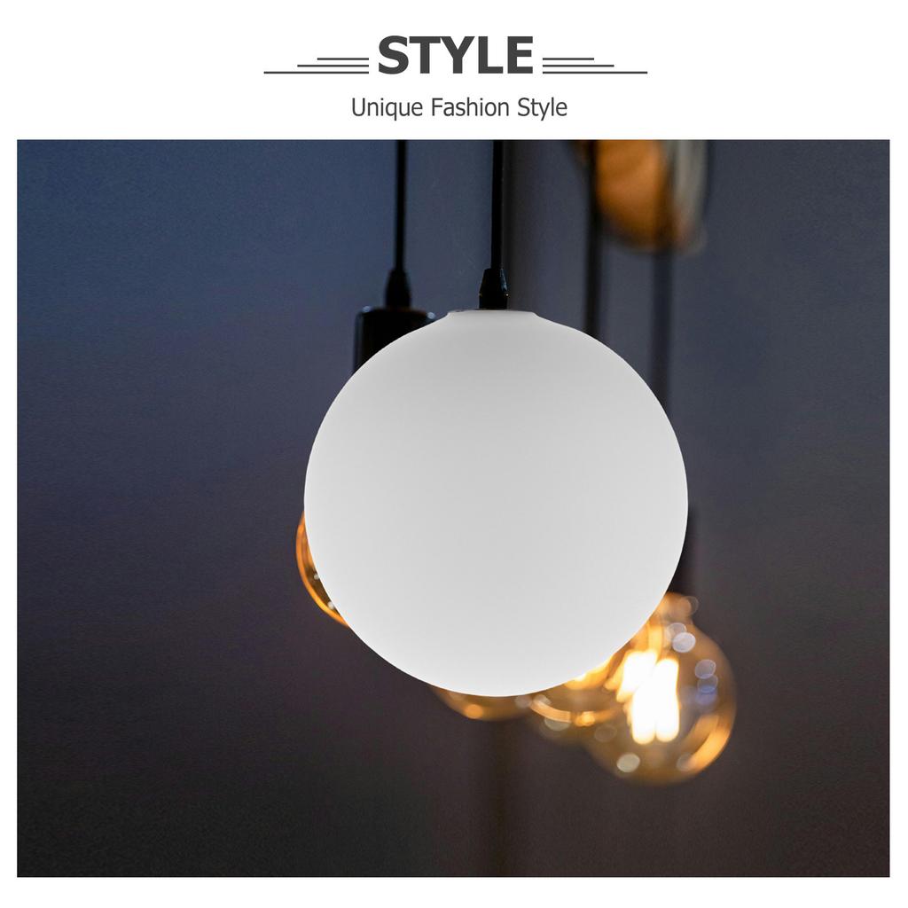 Frosted Glass Globe Lamp Shade Vintage Design Decorative Ball Lampshade for Pendant Wall Ceiling Light Fixtures Replacement