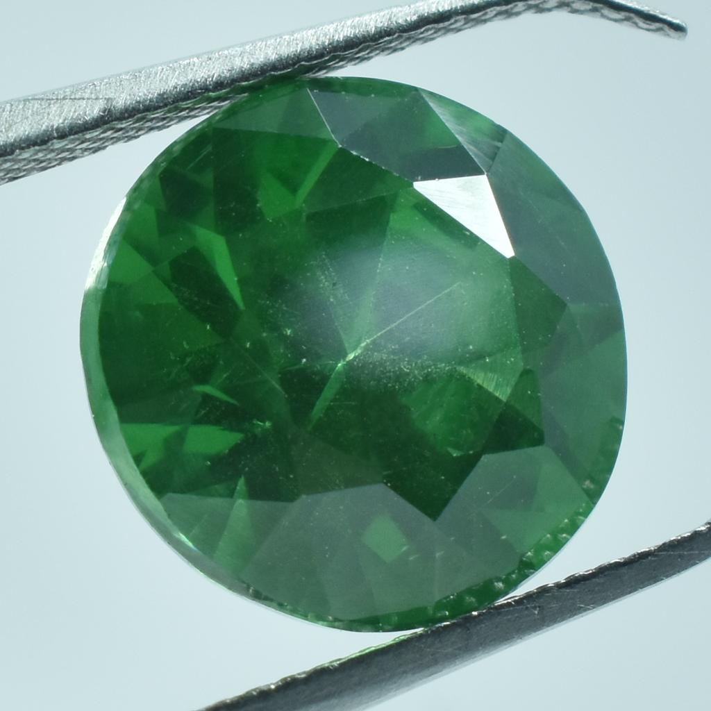 Green Garnet 9.30 Ct Natural Round Cut Loose Gemstone