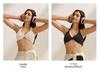 Spaghetti Strap Sports Bra with Shockproof Pads & Criss-Cross Back – Thin, Concealed Support for Yoga