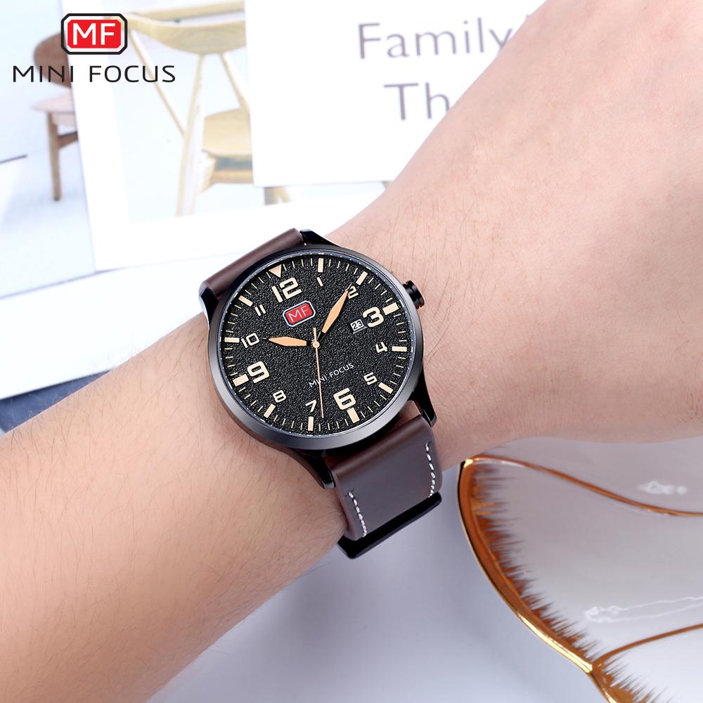Top Luxury With Box Mini Focus Ultra-thin Fashion Men's Watch Calendar Waterproof Quartz Watch