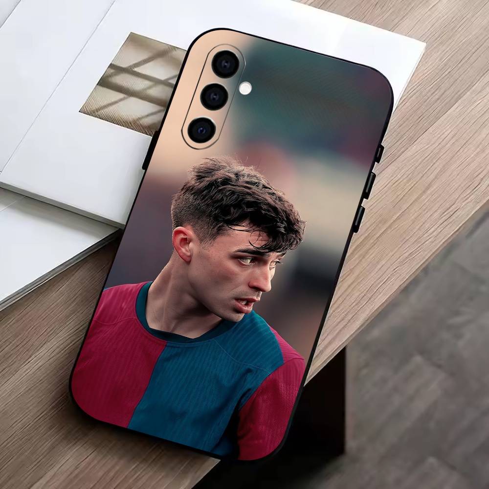 Futbolista Pedri  Phone Case Black Silicone Soft For Samsung Galaxy A73,A72,A71,A70,A53,A52,A51