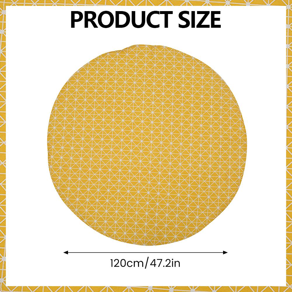 Round Tablecloth 47/59/39 Inch Linen Dining Room Table Cover Washable Table Cloth Decorative Table Cover for Indoor and Outdoor