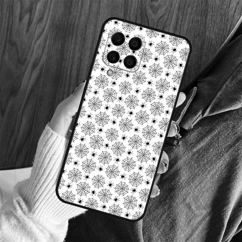 Spider Web Head Mask Case For Samsung Galaxy M06 M16 M36 M56 M33 M15 M55 M31 M13 M12 M14 M53 M32 M52 M35 M34 M54