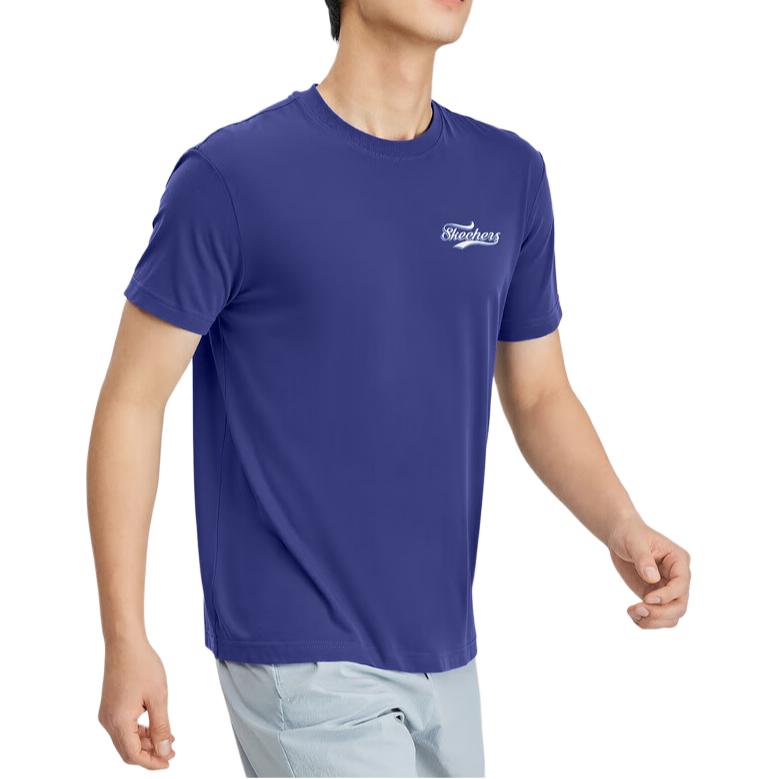 Skechers Sports Alliance Series Fashion Soft Simple Short Sleeve T-Shirt Unisex Tops L225U199-013D