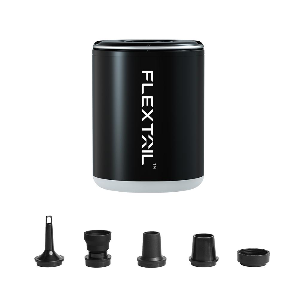 FLEXTAIL TINY PUMP 2X - 4 кПа Портативный воздушный насос с кемпинговым фонарем и аккумулятором 1600 мАч, Надувание/Сдувание/Освещение чёрный